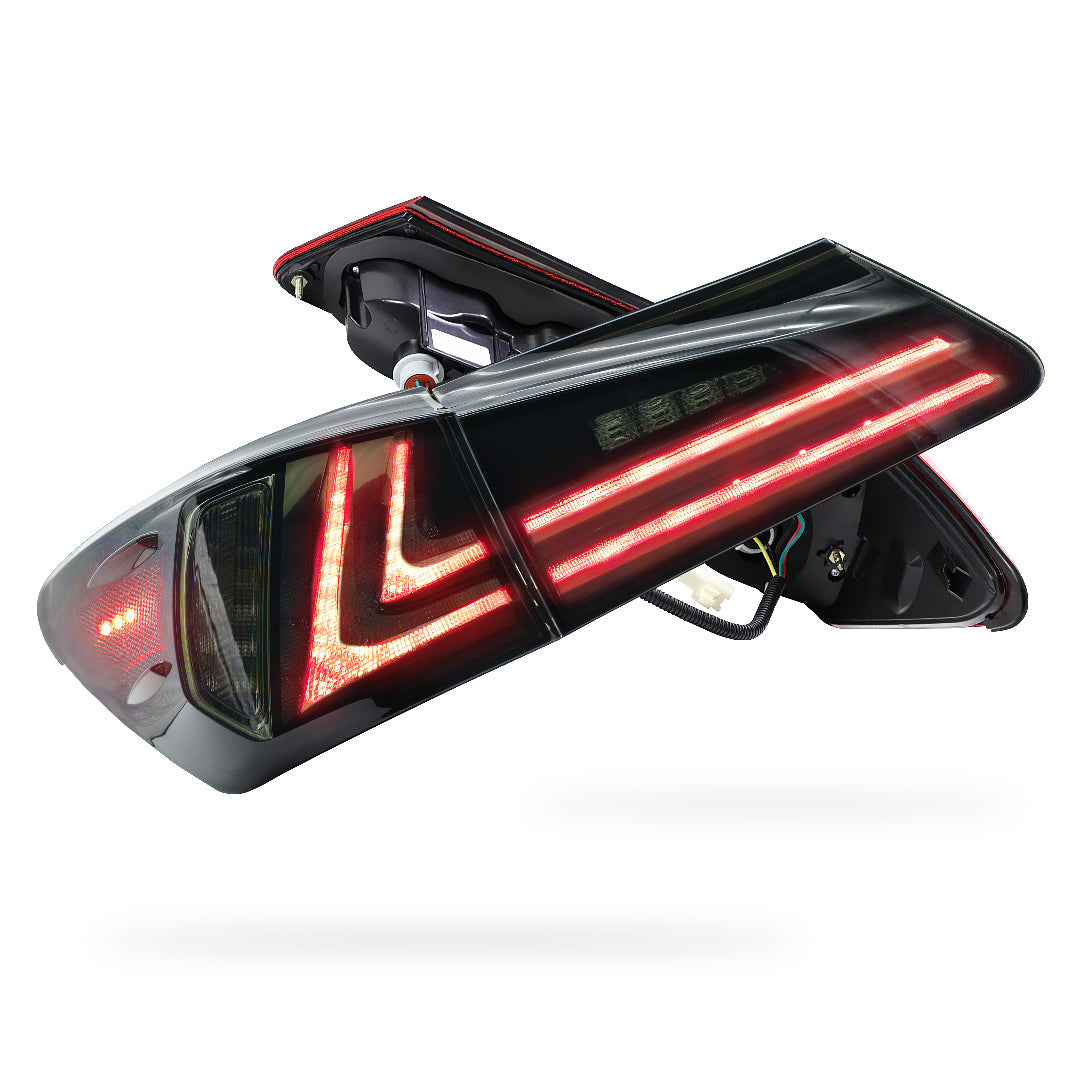 Lexus IS250 GSE20 / GSE30 (2006 - 2013) Sequential Smoked Full LED Tail Lights LH + RH