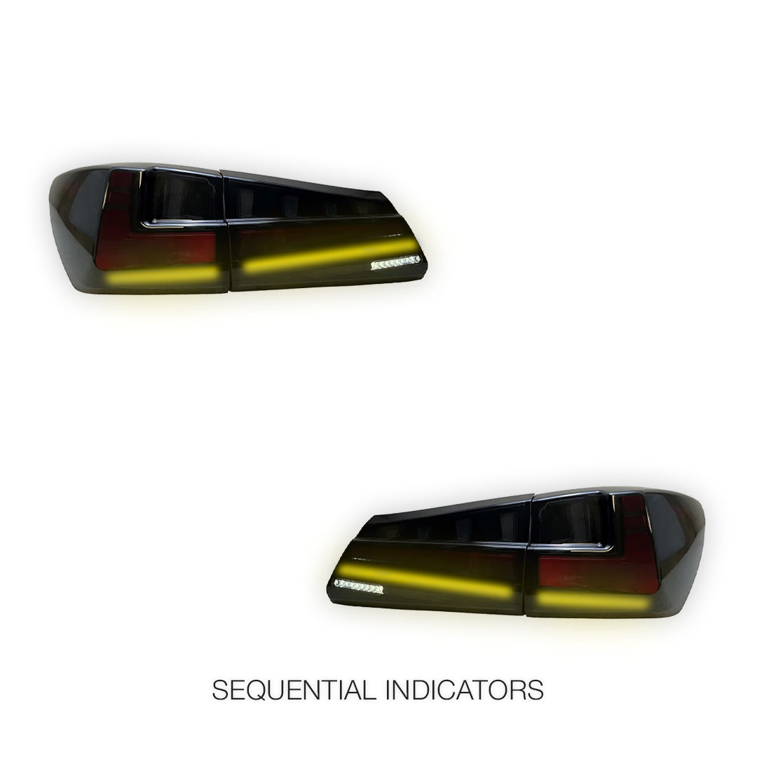 Lexus IS250 GSE20 (2006 - 2012) Nike Style Sequential RGB Full LED Tail Lights LH + RH