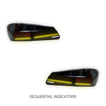 Lexus IS250 GSE20 (2006 - 2012) Nike Style Sequential RGB Full LED Tail Lights LH + RH