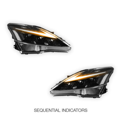 Lexus IS250 IS350 IS-F (2006 - 2012) RGB Sequential Indicator Headlights LH + RH