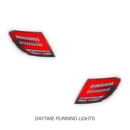 Mercedes-Benz C-Class W204 (2007 - 2014) Smoked Sequential Full LED Tail Lights LH + RH
