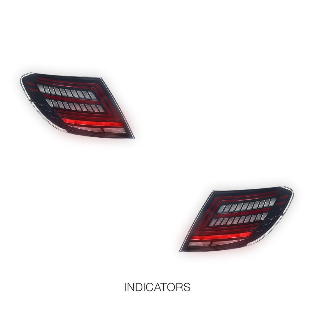Mercedes-Benz C-Class W204 (2007 - 2014) Smoked Sequential Full LED Tail Lights LH + RH