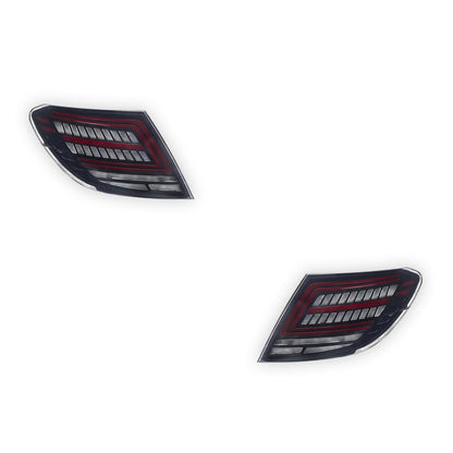 Mercedes-Benz C-Class W204 (2007 - 2014) Smoked Sequential Full LED Tail Lights LH + RH