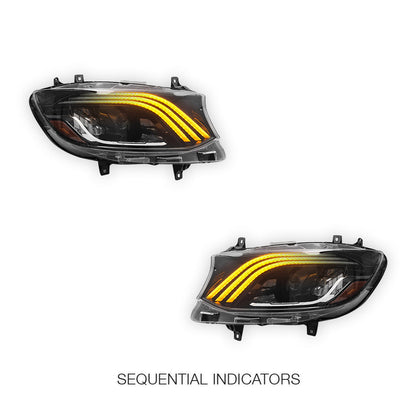 Mercedes-Benz Sprinter W907 (2019 - 2024) LED Sequential Projector Headlights LH + RH