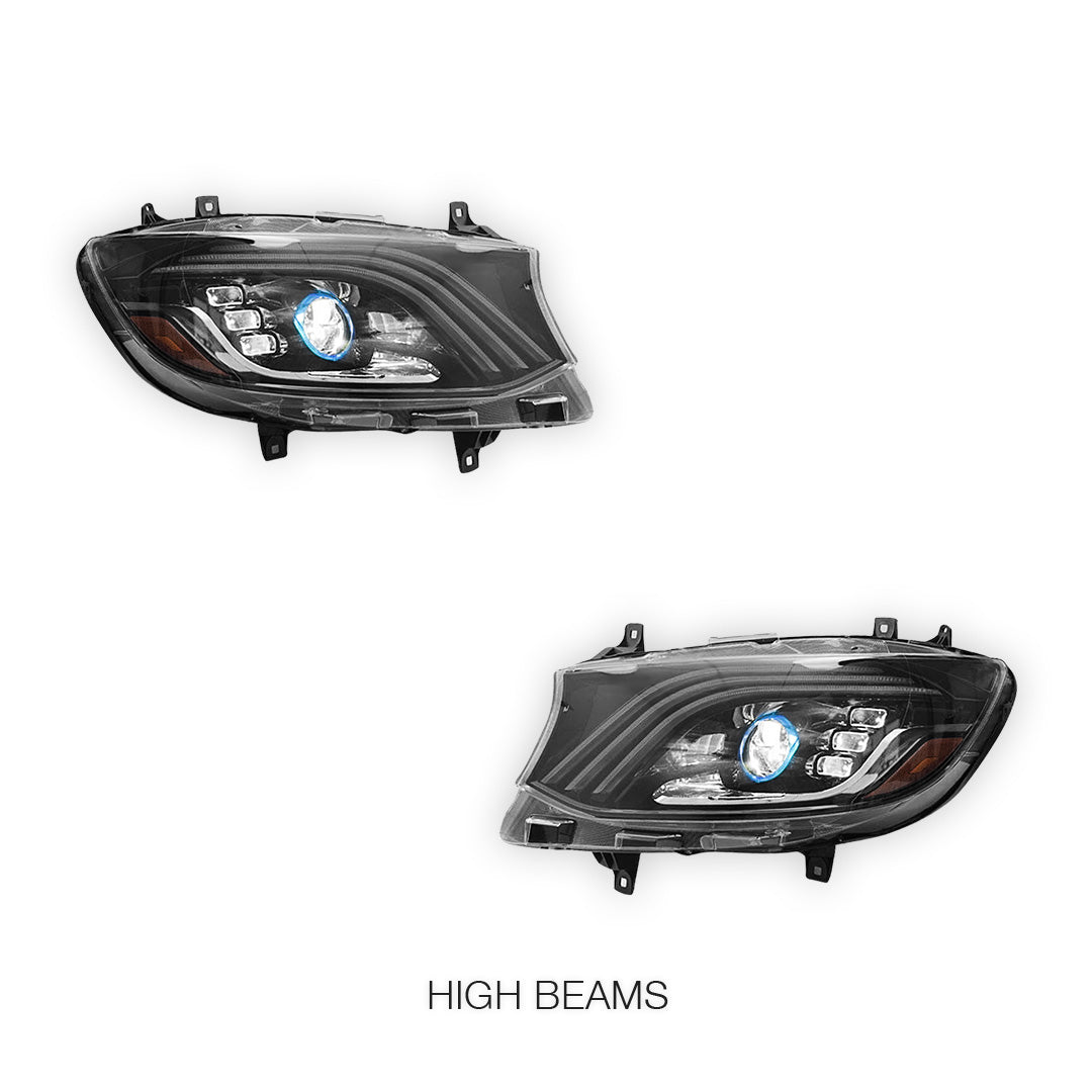 Mercedes-Benz Sprinter W907 (2019 - 2024) LED Sequential Projector Headlights LH + RH