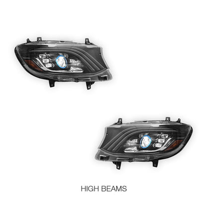 Mercedes-Benz Sprinter W907 (2019 - 2024) LED Sequential Projector Headlights LH + RH