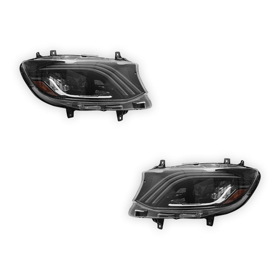 Mercedes-Benz Sprinter W907 (2019 - 2024) LED Sequential Projector Headlights LH + RH