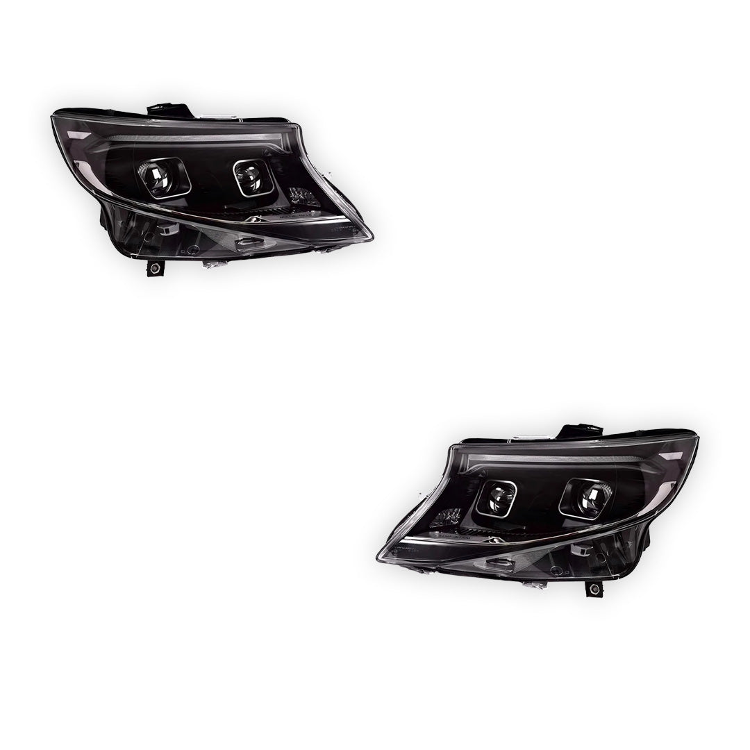 Mercedes-Benz Vito W447 (2015 - 2024) Crystal LED Style Sequential Projector Headlights LH + RH