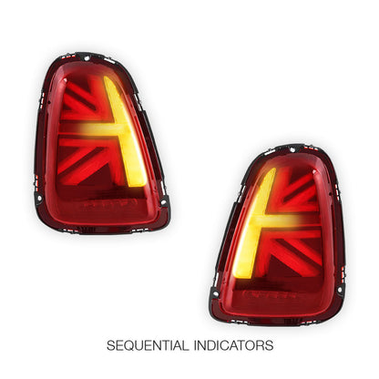 Mini Cooper R56 / R57 / R58 / R59 (2007 - 2015) Sequential Red LED Tail Lights LH + RH
