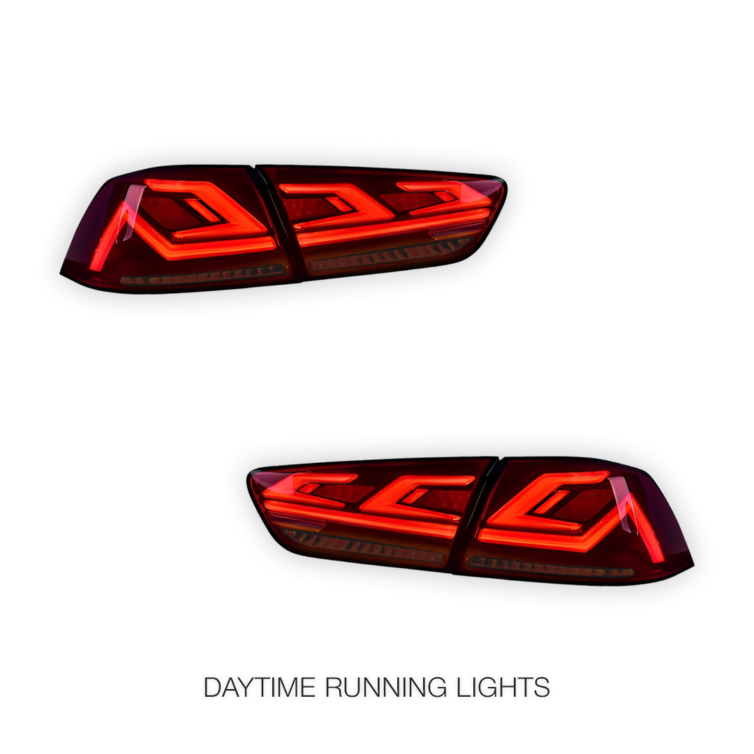 Mitsubishi Lancer Evo X / CJ / CF (2008 - 2018) Sequential Red LED Tail Lights LH + RH