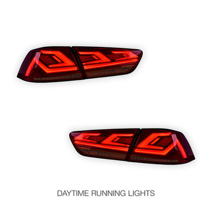 Mitsubishi Lancer Evo X / CJ / CF (2008 - 2018) Sequential Red LED Tail Lights LH + RH