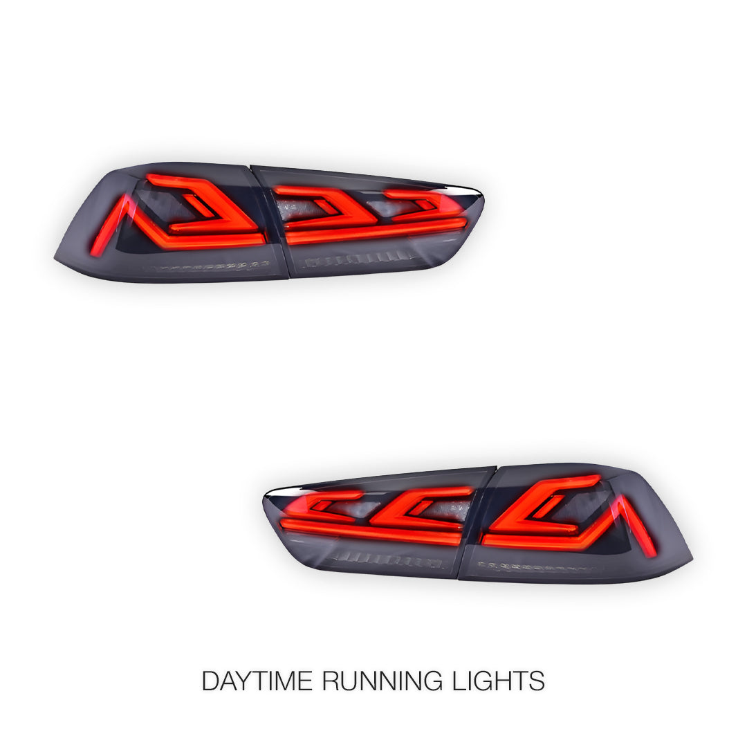 Mitsubishi Lancer Evo X / CJ / CF (2008 - 2018) Sequential Smoked LED Tail Lights LH + RH
