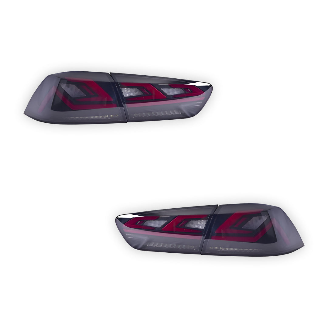 Mitsubishi Lancer Evo X / CJ / CF (2008 - 2018) Sequential Smoked LED Tail Lights LH + RH