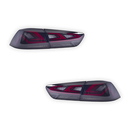 Mitsubishi Lancer Evo X / CJ / CF (2008 - 2018) Sequential Smoked LED Tail Lights LH + RH