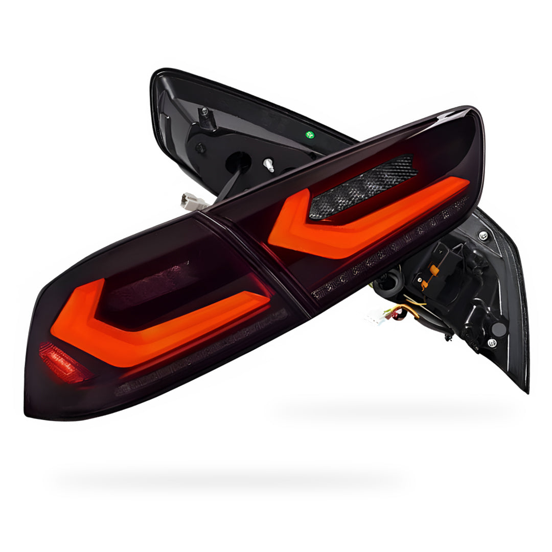 Mitsubishi Lancer Evo X / CJ / CF (2008 - 2018) Smoked 3D Sequential Tail Lights LH + RH