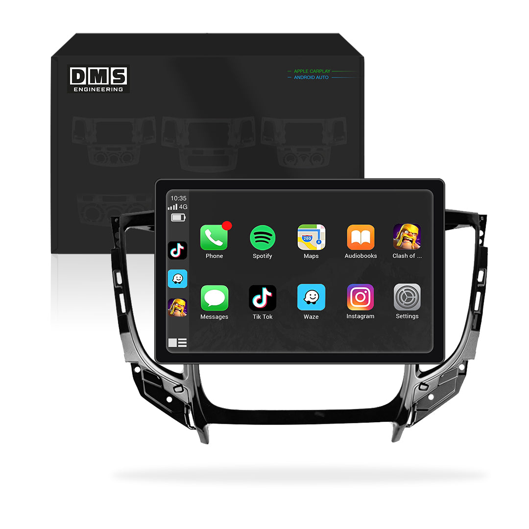 Mitsubishi Triton MQ / MR (2015 - 2019) 9" 13.3" Wireless Android 16 Head Unit for Apple CarPlay / Android Auto Manual AC Panel