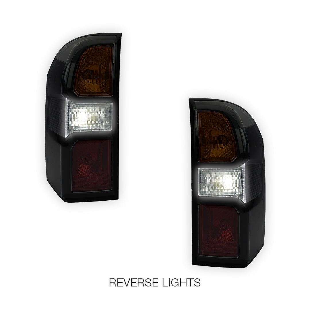 Nissan Patrol GU / Y61 Wagon (2004 - 2016) Dubai Style Black Tail Lights LH + RH