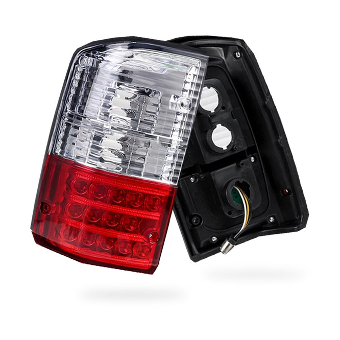 Nissan Patrol GQ (1988 - 1997) Clear and Red LED Tail Lights LH + RH