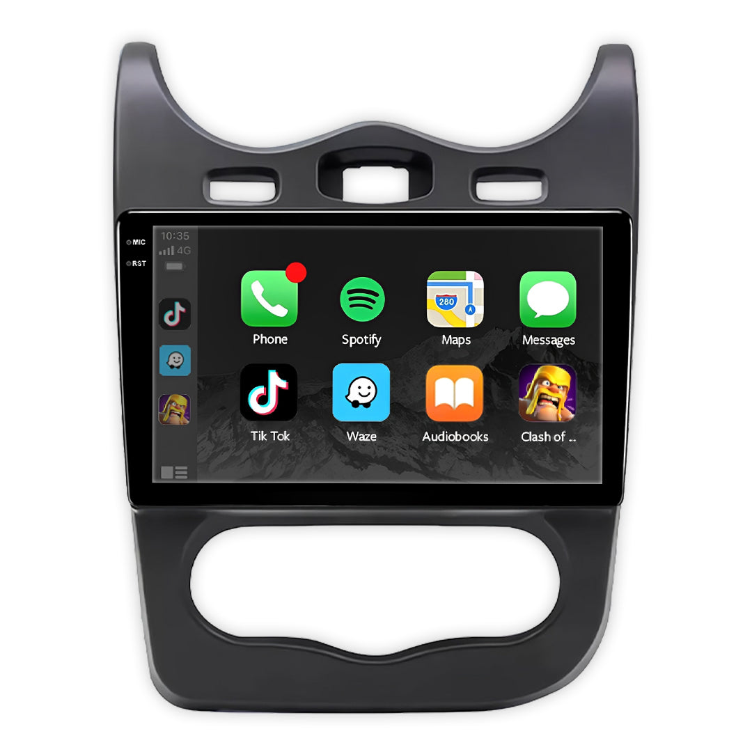 Renault Sandero Gen 1 (2009 - 2014) 10" Wireless Android 16 Head Unit for Apple CarPlay / Android Auto
