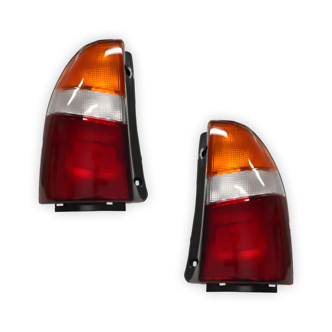 Mitsubishi Lancer CE (1998 - 2002) Orange / White / Red OEM Style Tail Lights LH + RH
