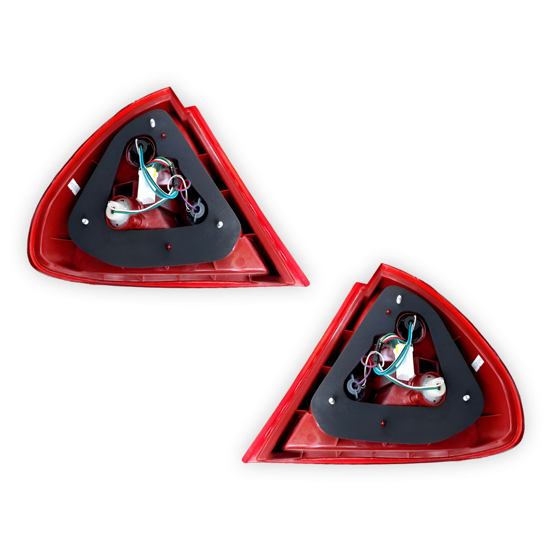 Mitsubishi Lancer CE (1996 - 1998) Red / Clear OEM Style Tail Lights LH + RH