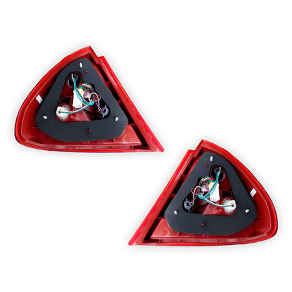 Mitsubishi Lancer CE (1996 - 1998) Red / Clear OEM Style Tail Lights LH + RH