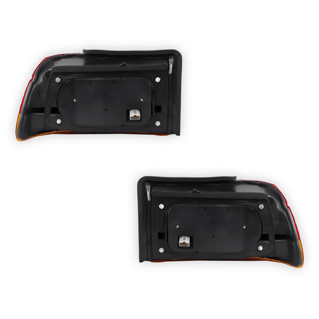 Mitsubishi Lancer CC (1990 - 1992) Red / Black OEM Style Tail Lights LH + RH