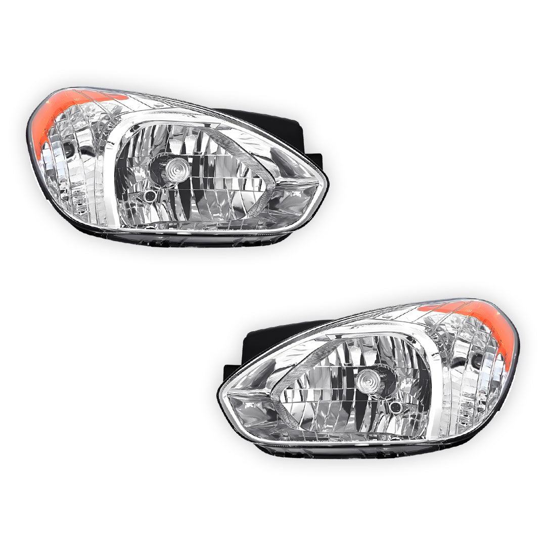 Hyundai Accent LC / MC (2005 - 2009) OEM Style Headlights LH + RH