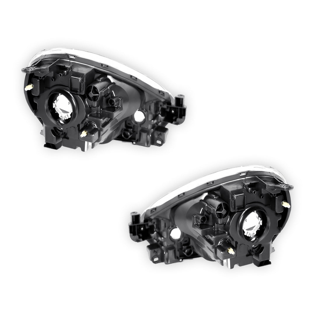 Nissan Micra K13 (2010 - 2015) Genuine Clear / Black Xenon Manual Headlights LH + RH