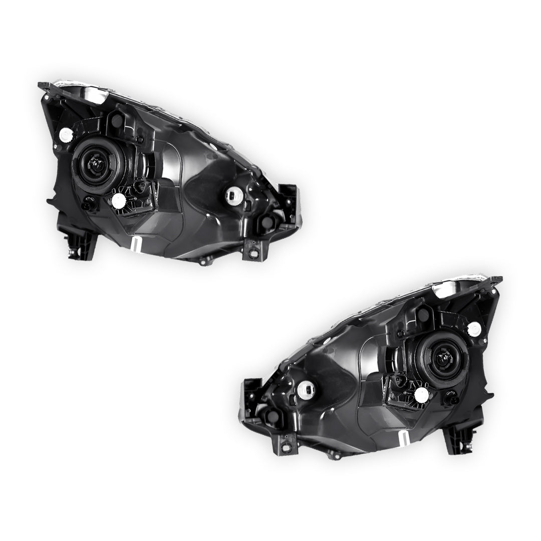 Nissan Micra K13 (2015 - 2016) Genuine Black Halogen Headlights LH + RH