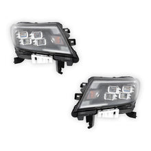 Nissan Navara D23 NP300 (2020 - 2025) Genuine Black LED Headlights LH + RH