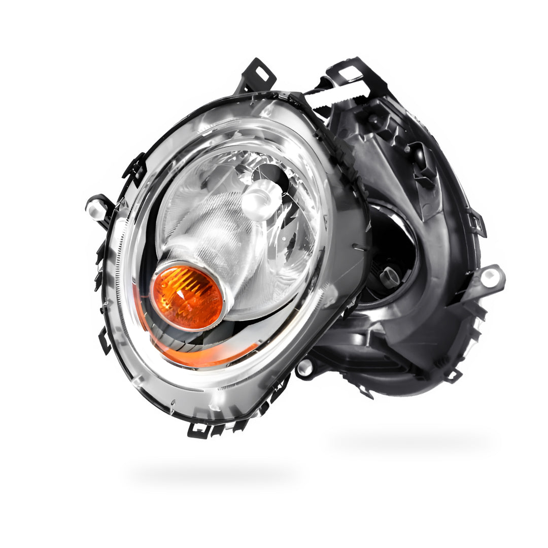 BMW  Cooper R56 (2007 - 2010) OEM Style Headlights With Motor Amber Cap LH + RH