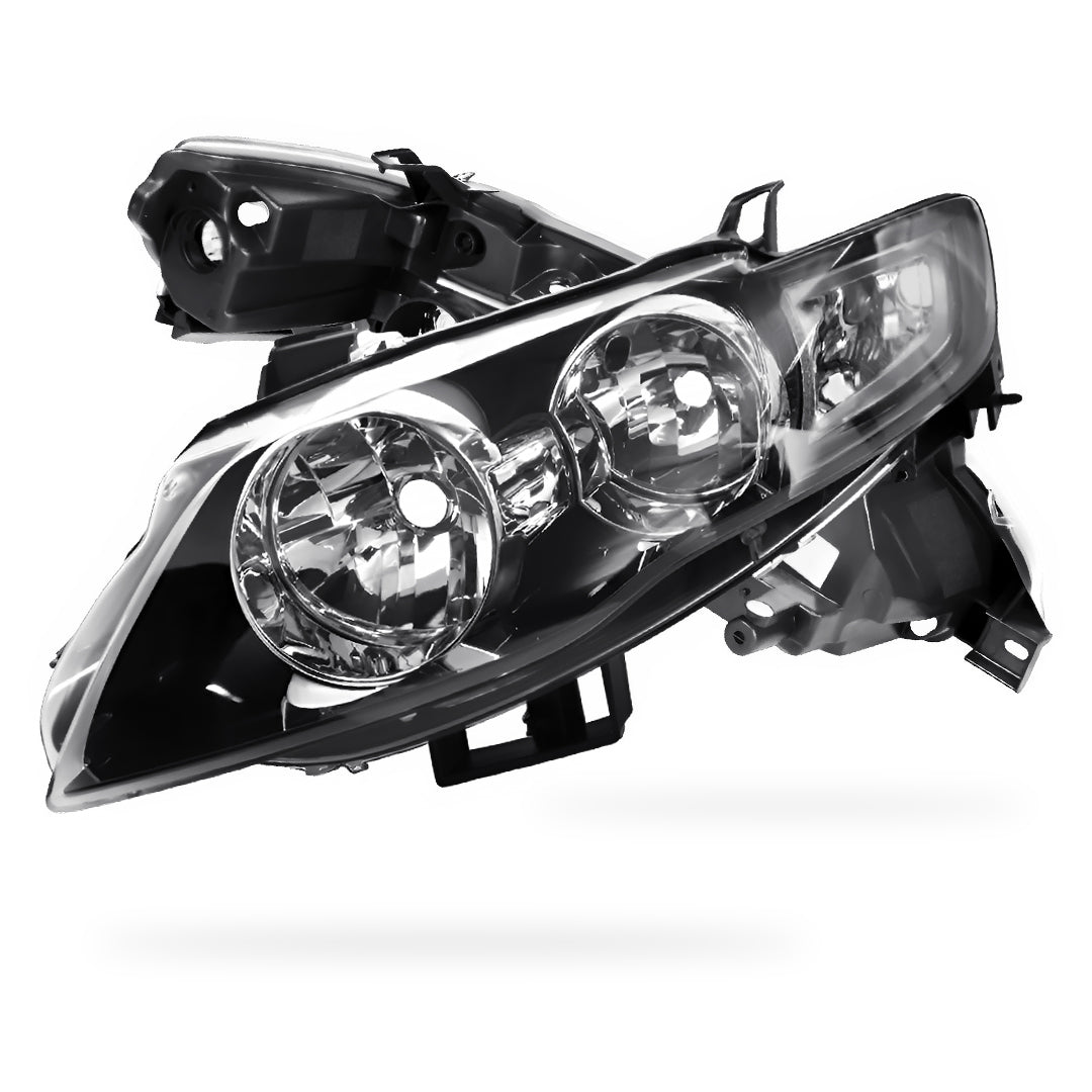 Ford Falcon FG Series 2 (2011 - 2014) Black OEM Style Non-Projector Headlights LH + RH
