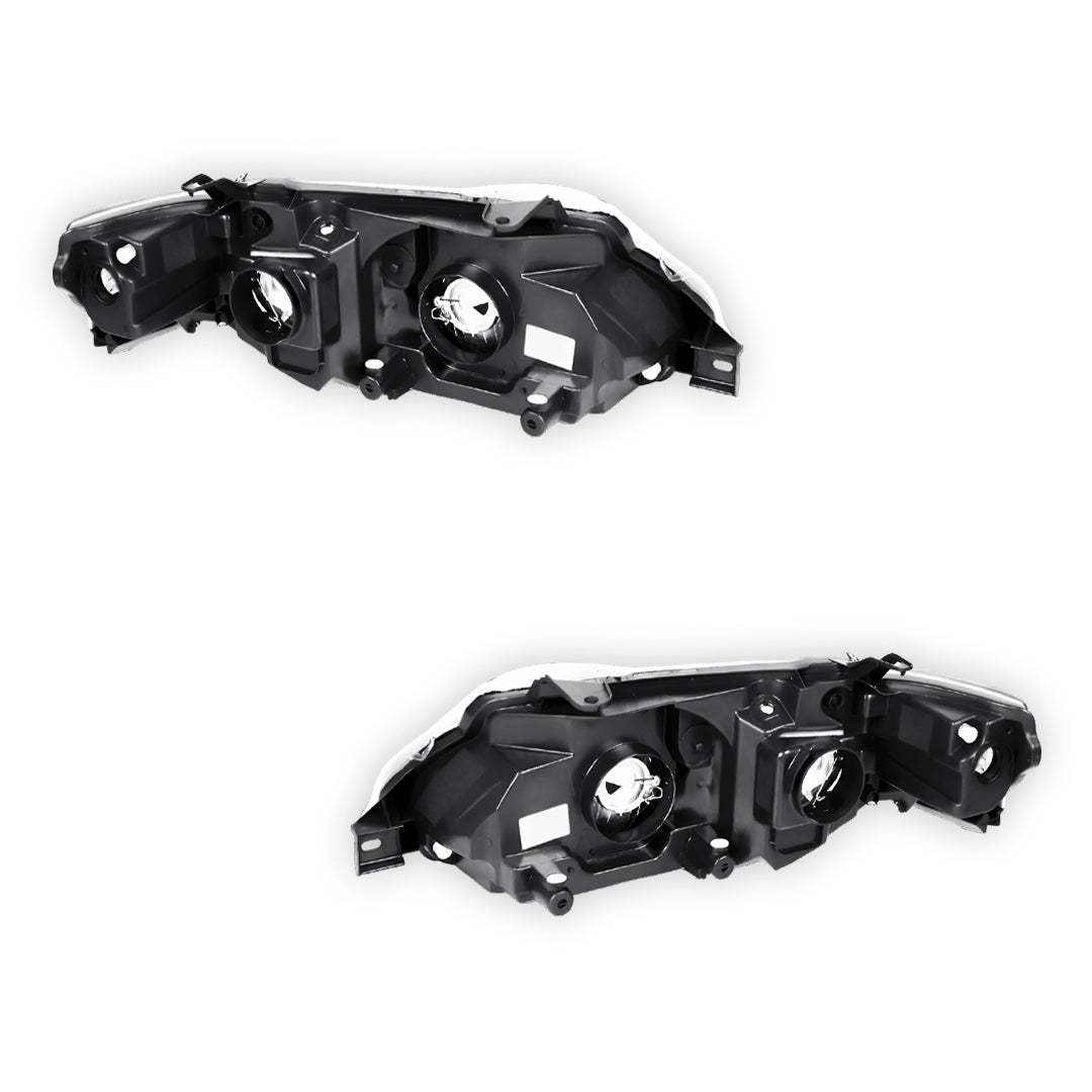 Ford Falcon FG Series 2 (2011 - 2014) Black OEM Style Non-Projector Headlights LH + RH