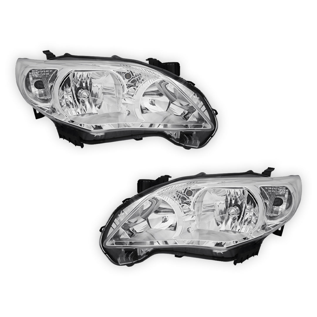 Toyota Corolla E150 (2010 - 2013) OEM Style Non-Xenon Headlights LH + RH
