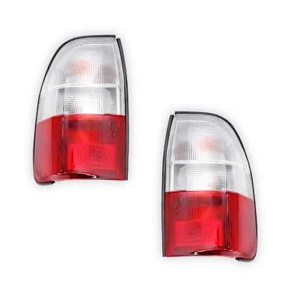 Mitsubishi Triton MK (2004 - 2006) White / Red OEM Style Tail Lights LH + RH