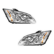Ford Focus LS / LT (2007 - 2009) Chrome OEM Style Headlights LH + RH
