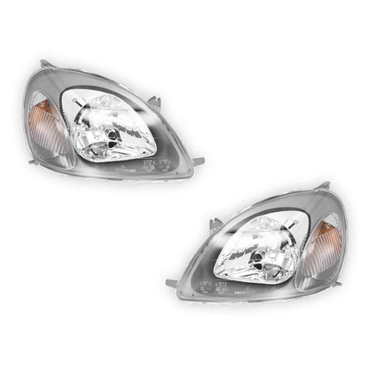 Toyota Echo NCP (1999 - 2002) OEM Style Headlights LH + RH