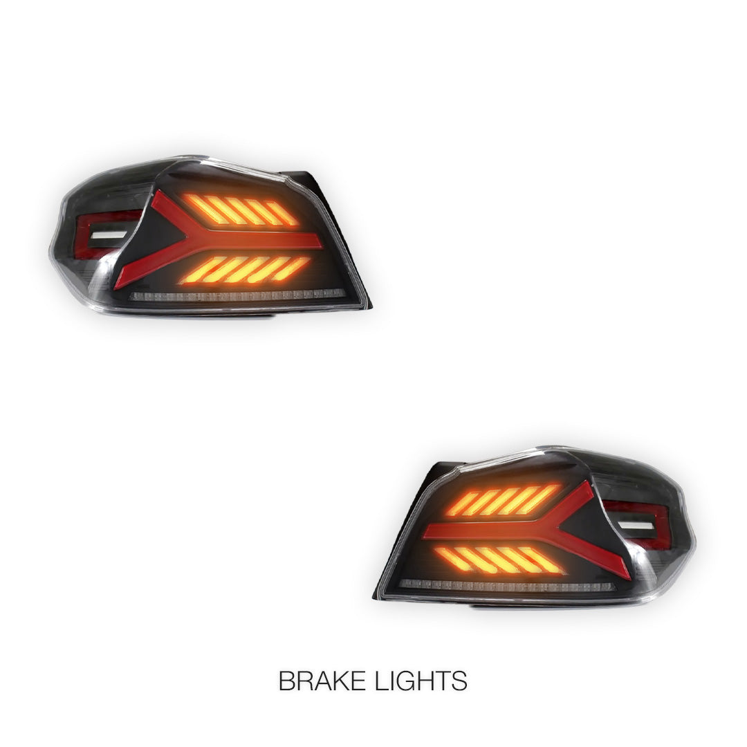 Subaru WRX VA (2014 - 2021) Arrow Style Sequential LED Tail Lights LH + RH