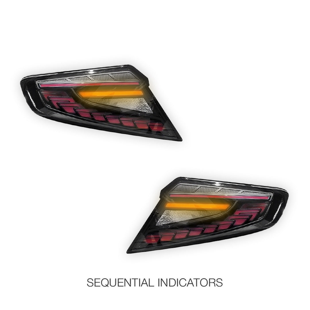 Subaru WRX VB (2022 - 2025) Dragon Scale Style Sequential Smoked Tail Lights LH + RH