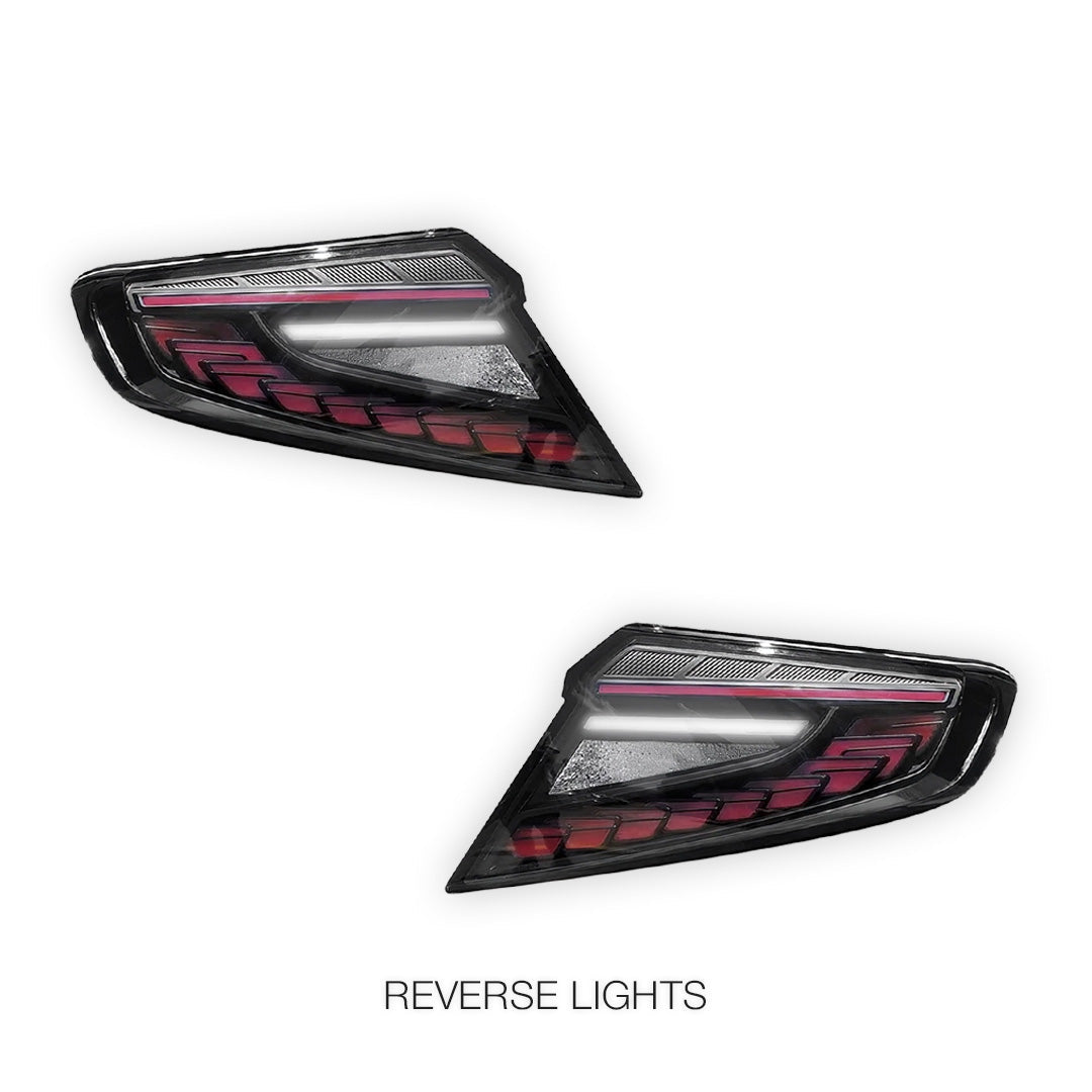 Subaru WRX VB (2022 - 2025) Dragon Scale Style Sequential Smoked Tail Lights LH + RH