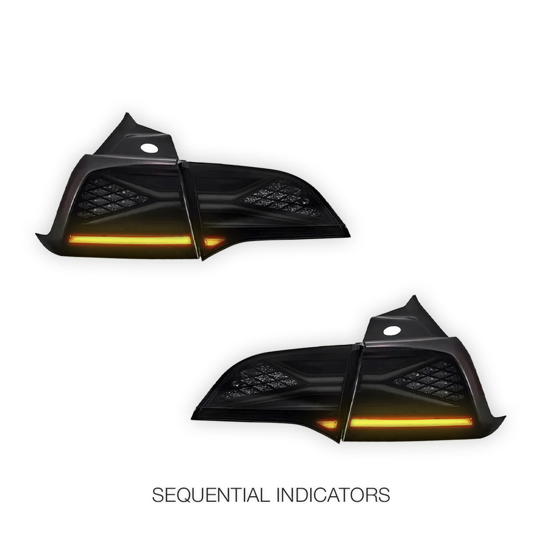 Tesla Model 3 Sedan (2019 - 2023) Sequential RGB Tail Lights LH + RH