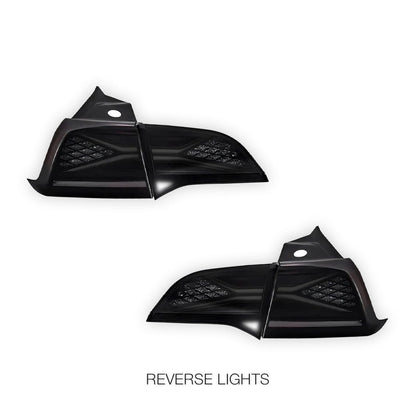 Tesla Model 3 Sedan (2019 - 2023) Sequential Smoked Tail Lights LH + RH