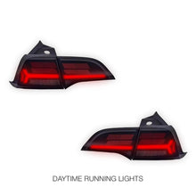 Tesla Model 3 Sedan (2019 - 2023) Sequential Tesla Logo Style Tail Lights LH + RH