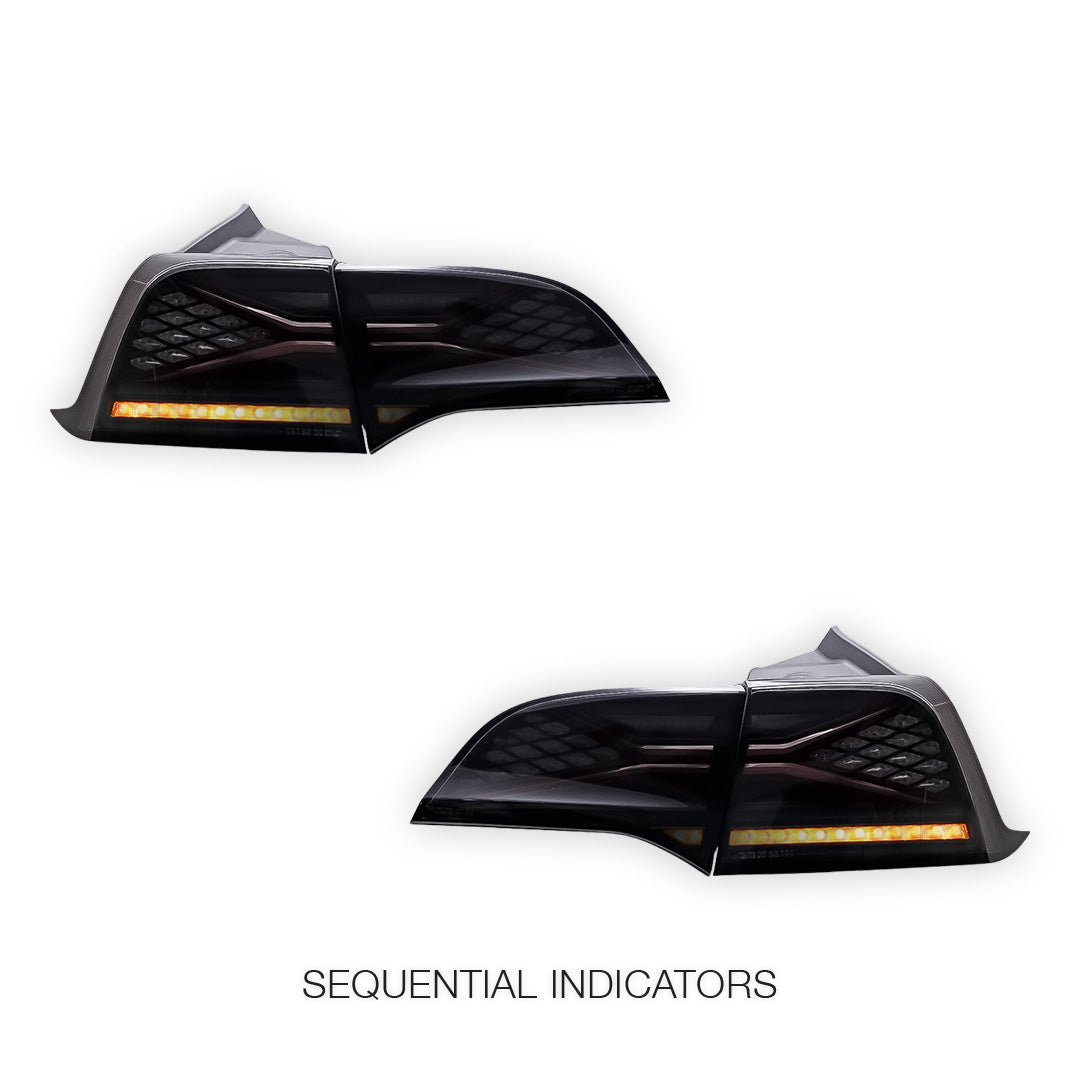 Tesla Model Y SUV (2022 - 2023) Sequential Smoked Tail Lights LH + RH