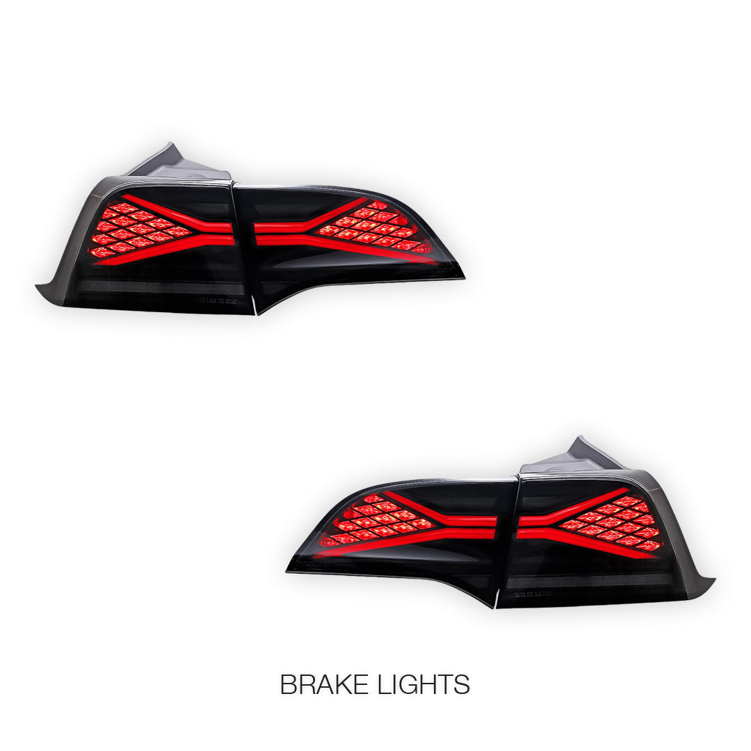 Tesla Model Y SUV (2022 - 2023) Sequential Smoked Tail Lights LH + RH