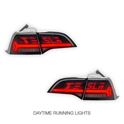 Tesla Model Y SUV (2022 - 2023) Sequential Tesla Logo Style Tail Lights LH + RH