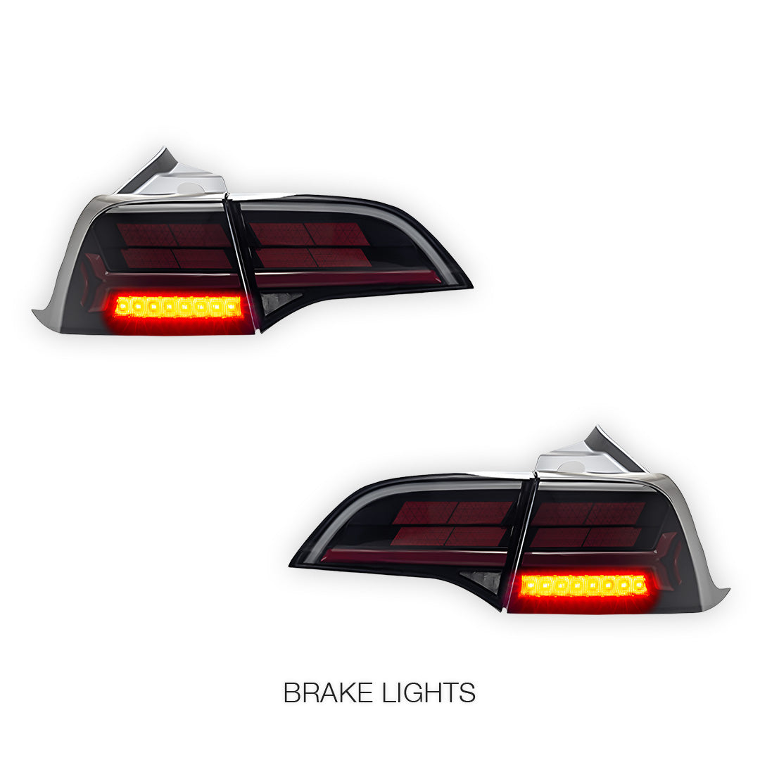 Tesla Model Y SUV (2022 - 2023) Sequential Tesla Logo Style Tail Lights LH + RH
