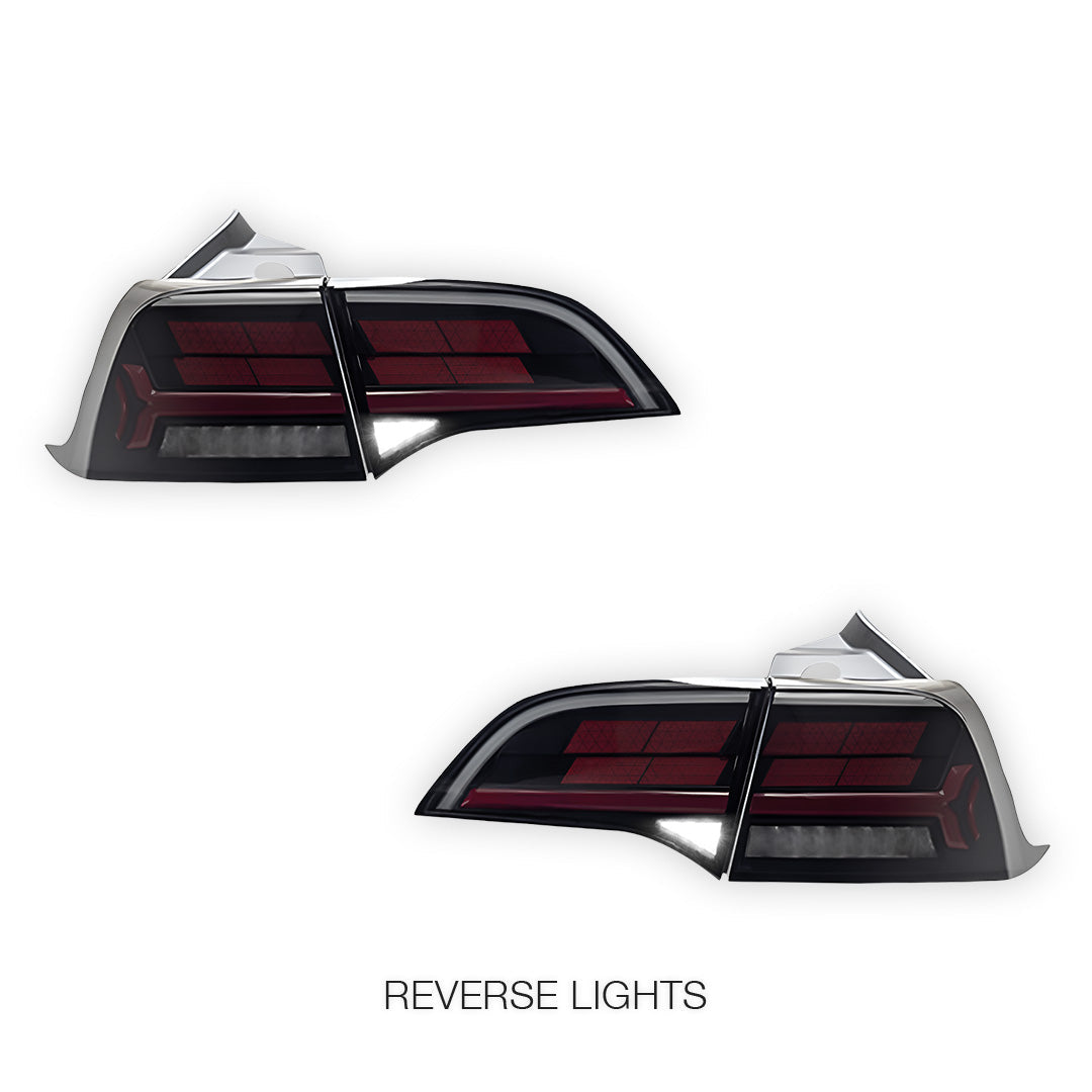 Tesla Model Y SUV (2022 - 2023) Sequential Tesla Logo Style Tail Lights LH + RH