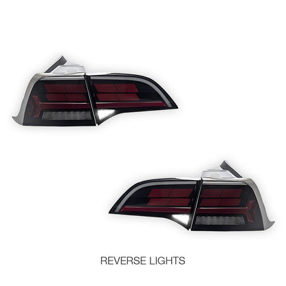 Tesla Model Y SUV (2022 - 2023) Sequential Tesla Logo Style Tail Lights LH + RH